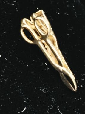Vintage Gold Scissors Tie Clip - Classic Men’s Accessory